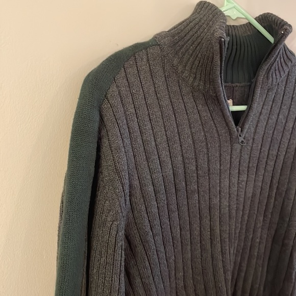 American rag grey long sleeve zip up. Mens size large. - Picture 3 of 4